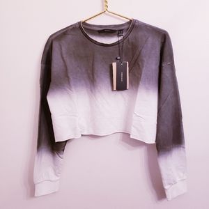 Vero Moda ombre cropped sweatshirt in size XS